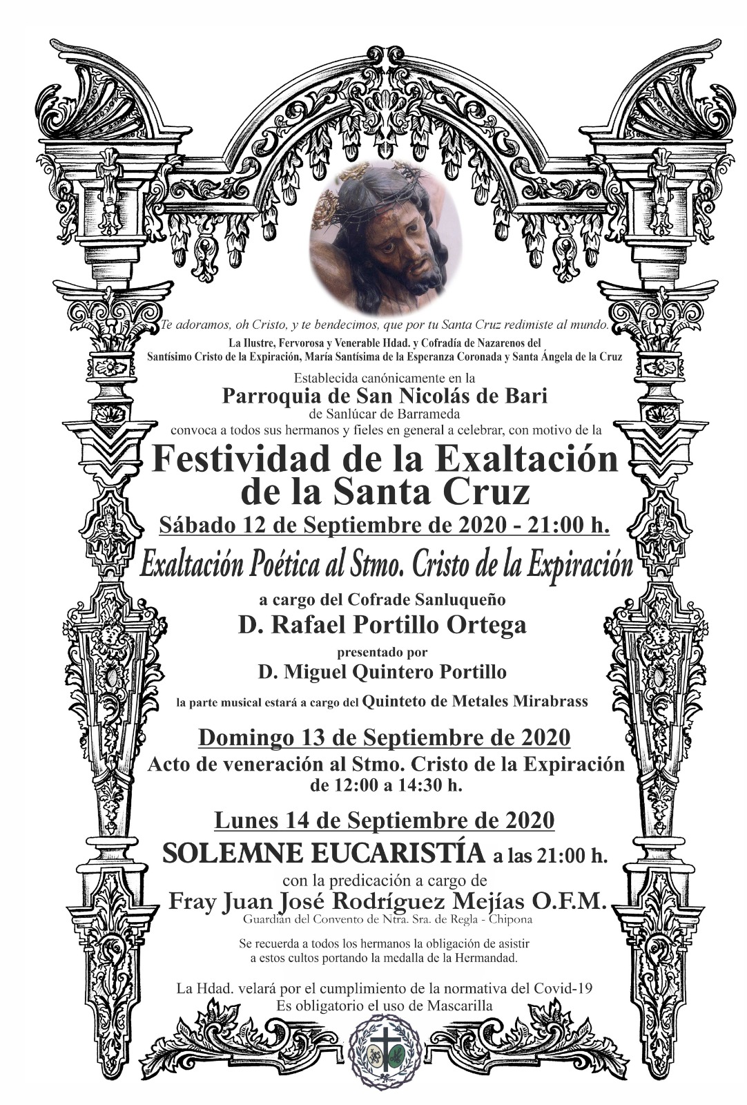 ACTOS DE LA FESTIVIDAD DE LA EXALTACION DE LA CRUZ